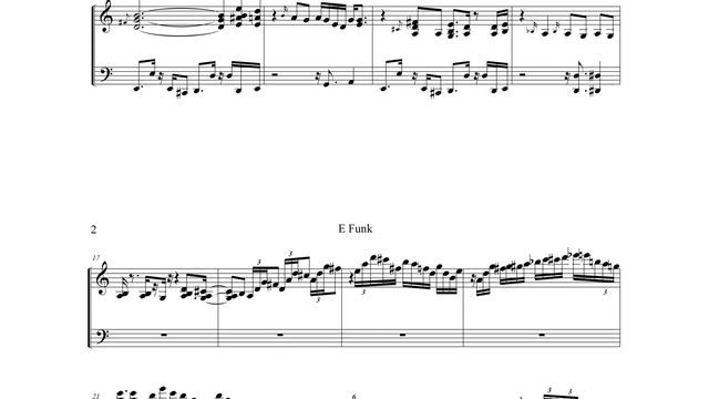 [Sheet Music] E funk piano смотреть онлайн