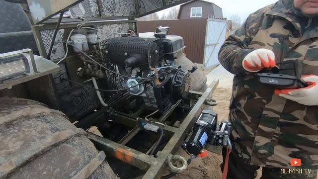 Вездеход "ТУНДРА" вода в двигателе/ДЕРЕВНЯ смотреть онлайн