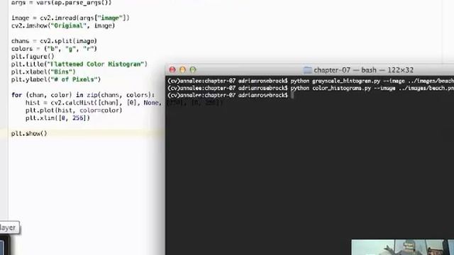 histograma de colores utilizando openCV y python смотреть онлайн