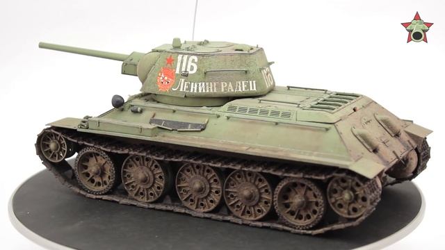 После сборки - Т-34-76 1943г. в 1/35 от ICM (ICM T-34-76, 1:35)
