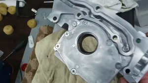 Звук масляного насоса до и после его замены Митсубиси Паджеро 4