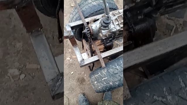 Установка коробки ваз на самодельный мотоблок смотреть онлайн
