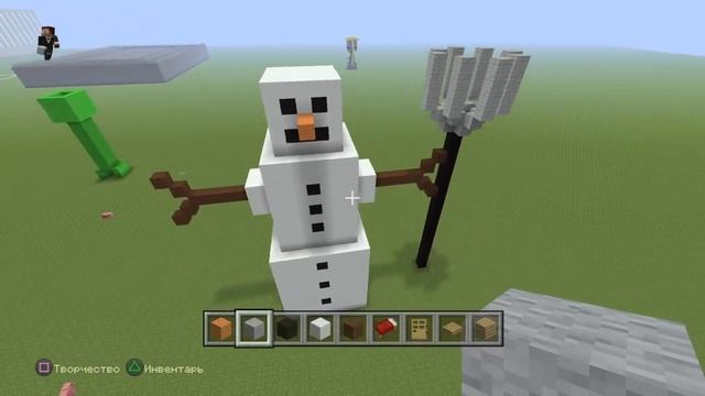 ПОСТРОИЛ СНЕГОВИКА В МАЙНКРАФТ смотреть онлайн