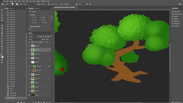 Лайфхаки! Как рисовать для игр. Растения и деревья. смотреть онлайн
