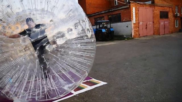 Двойной шар, двойной зорб, акзазорб, водный шар, водный аттракцион в Москве смотреть онлайн