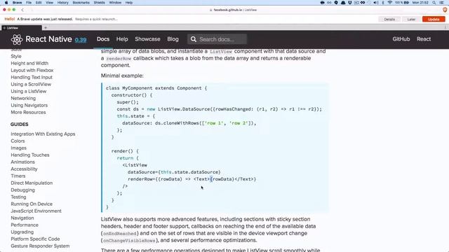 Learn how lists work within React Native смотреть онлайн