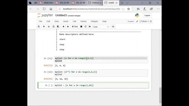 Python Lecture_12 #Single line loop in python, #Comprehension смотреть онлайн
