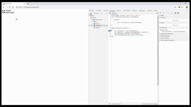 Демо: разработка толстого клиента на TypeScript и TSW смотреть онлайн