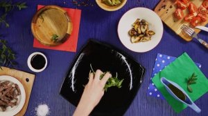 Салат с рукколой и говядиной, авторский видео- рецепт от DOSTаевского