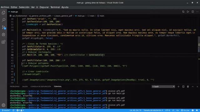 Ejemplo uso de lib para crear pdf en Golang смотреть онлайн