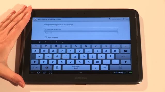 Setting Up Email On Your Samsung Galaxy Note 10.1