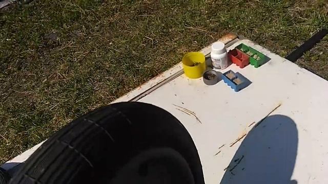 Колесо (покрышка) из СССР, ставим на тележку. смотреть онлайн