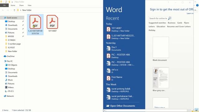 Cara tukarkan PDF kepada Word Hanya Guna Microsoft Word Sahaja смотреть онлайн