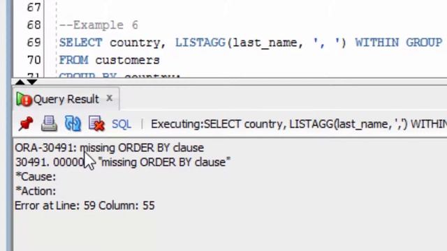 Oracle LISTAGG Function смотреть онлайн