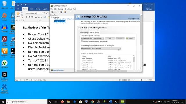 Fix Shadow of the Tomb Raider Error DXGI_ERROR_DEVICE_HUNG 0x887A0006 Crash смотреть онлайн