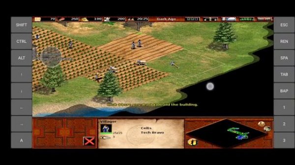 Age of empires 2 on Android using exagear windows emulator