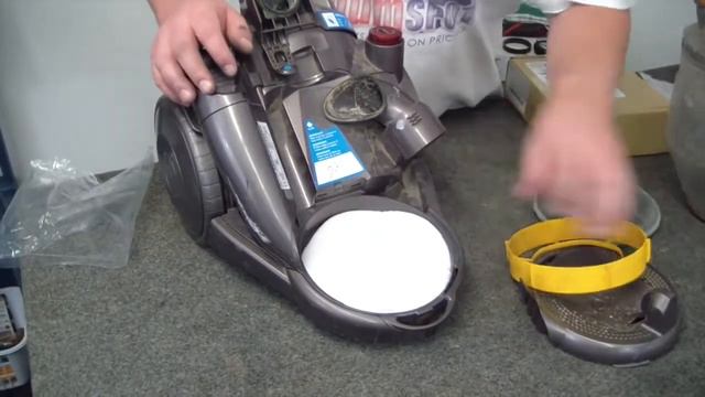 Замена моторного HEPA фильтра пылесоса Dyson DC19 смотреть онлайн