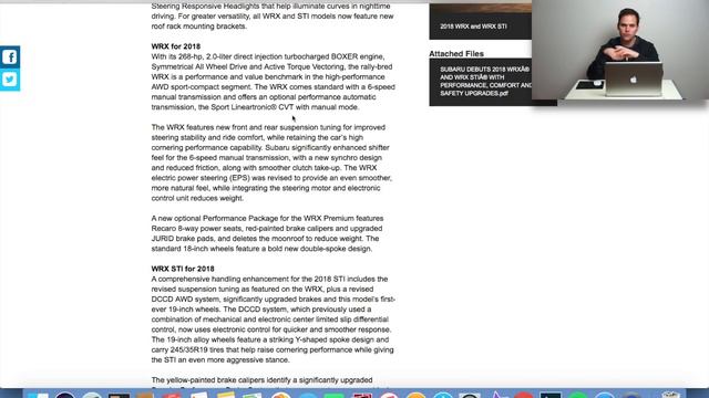 NEW 2018 Subaru WRX and STI! Changes, Details + Images смотреть онлайн