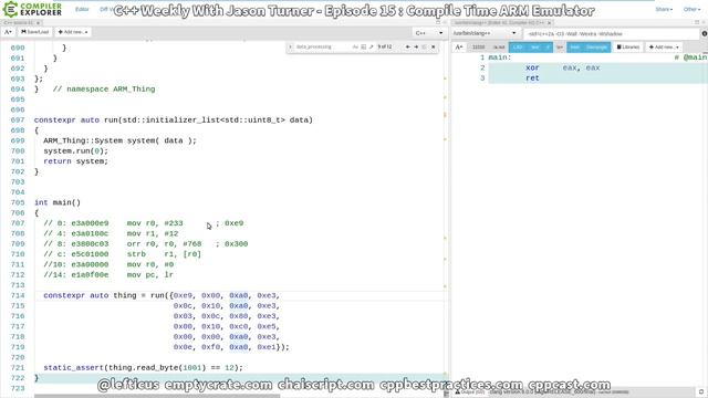 C++ Weekly - Ep 115 - Compile Time ARM Emulator смотреть онлайн