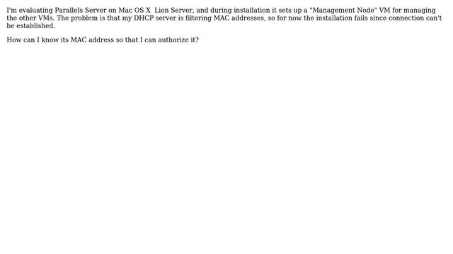 DevOps & SysAdmins: How to fix Parallels Management Node if DHCP server filters MAC address? смотреть онлайн
