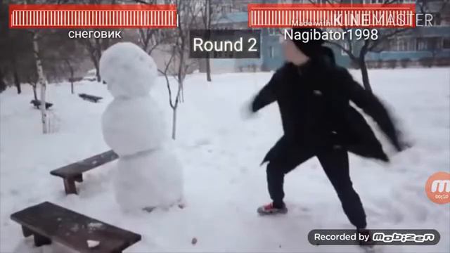 Снеговик VS nagibator1998 МОРТАЛ КОМБАТ Х смотреть онлайн