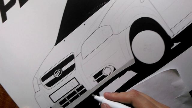 How to draw ZAZ Vida | How to draw Chevrolet Aveo | Как нарисовать Шевролет Авео | Рисуем ЗАЗ Вида смотреть онлайн