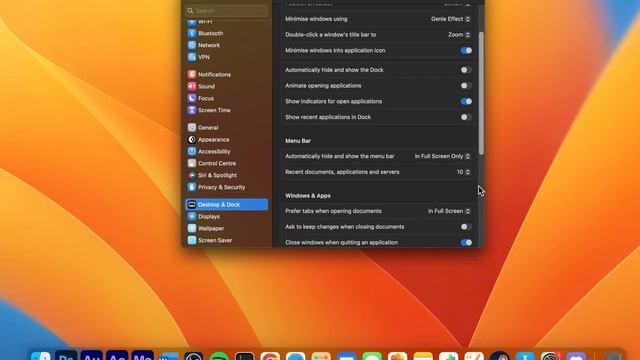 How To Adjust Dock & Menu Bar on Mac OS Ventura смотреть онлайн