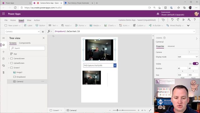 Power Apps Camera Control, Add Picture Control, and Optimize Image for Upload смотреть онлайн