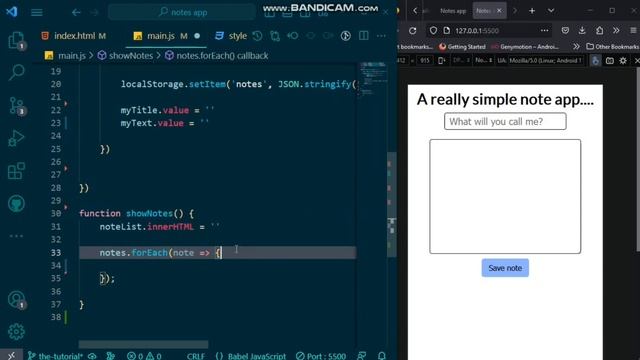 How to Create A Notes App With JavaScript Localstorage, HTML and CSS смотреть онлайн