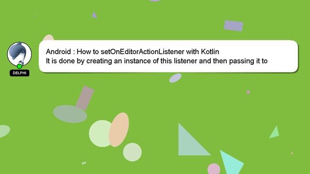 Android : How to setOnEditorActionListener with Kotlin смотреть онлайн
