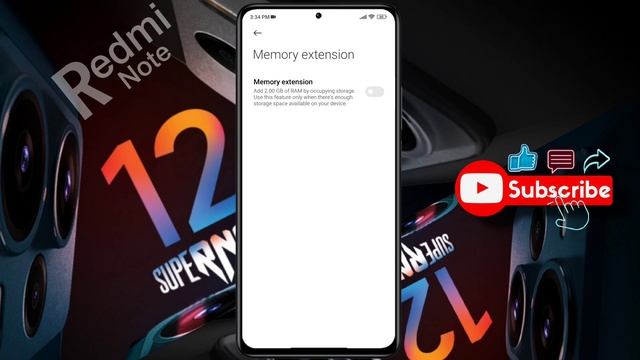 Redmi Note 12 5g me RAM Extension Kaise Kare | Redmi Note 12 Upgrade RAM Storage Settings смотреть онлайн
