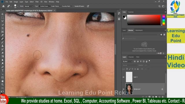 8 SPOT HEALING AND BRUSH TOOL IN ADOBE PHOTOSHOP смотреть онлайн