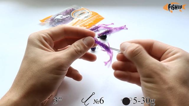 Оснащаем силиконовую приманку креатуру (имитация креветки). FishUp Shrimp смотреть онлайн