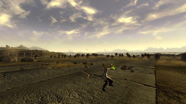Fallout New Vegas NPC Battle Arcade Gannon vs Bloatflies смотреть онлайн