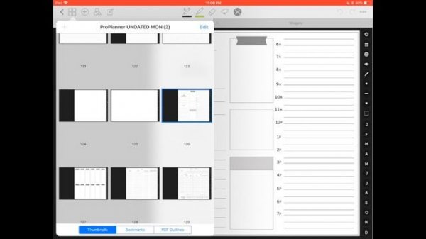 How to Use Bookmarks in GoodNotes 4 - Easily navigate the pages of your digital planner!