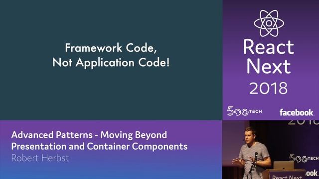 Robert Herbst - Advanced Patterns| ReactNext 2018 смотреть онлайн