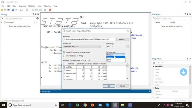How to import Excel data to STATA easily and regress смотреть онлайн