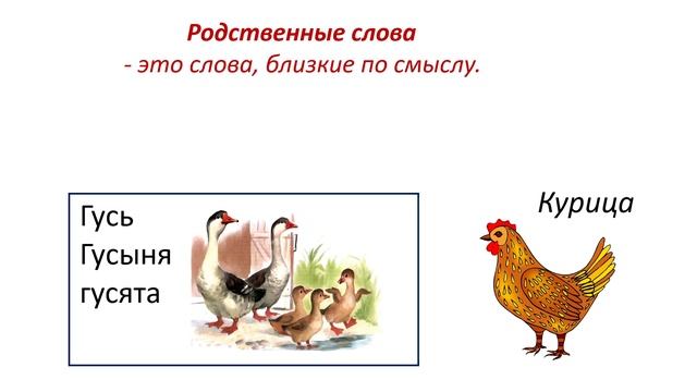 Русский язык 2 класс "Корень слова. Родственные слова" смотреть онлайн