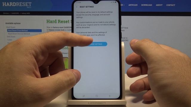 How to Reset Settings in Samsung Galaxy M20 – Reset Default Configuration смотреть онлайн