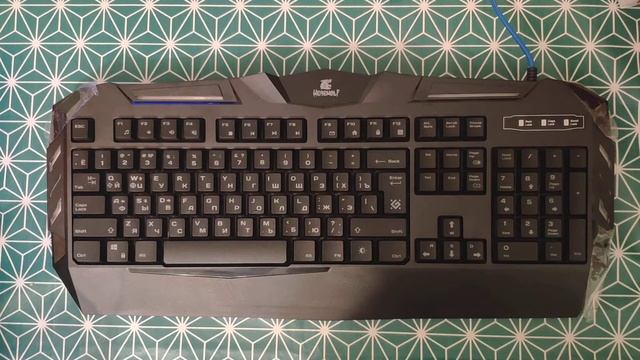 клавиатура с подсветкой defender WEREWOLF GK-120DL.обзор смотреть онлайн