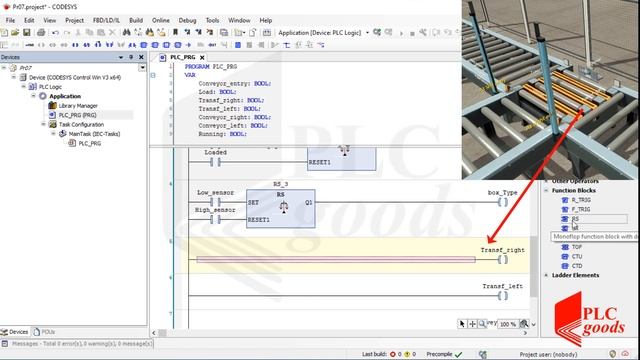 Tutorial on linking CODESYS with Factory IO | CODESYS tutorial on Sensors, Counters, RS & SR смотреть онлайн