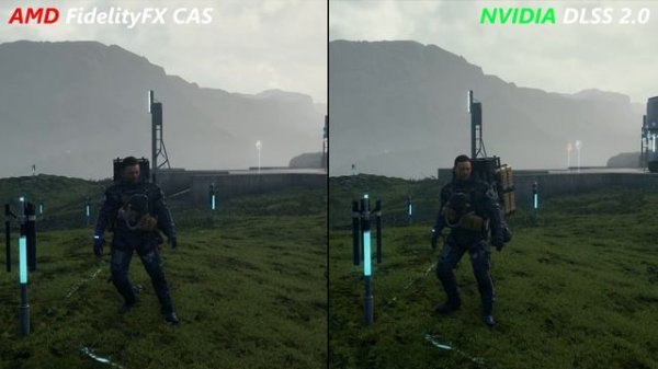 AMD FidelityFX CAS VS NVIDIA DLSS 2.0 Death Stranding Maximum Settings 4K Graphics Comparison