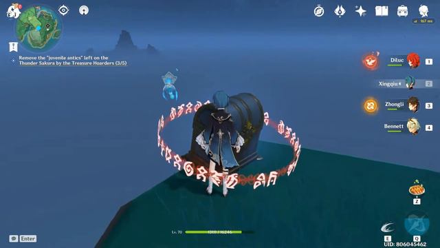 How to open Luxurious Chest in Tatarasuna near the teleport | Genshin Impact смотреть онлайн