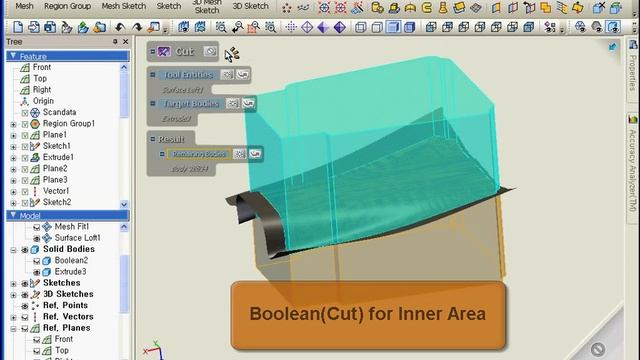 Parametric Blade CAD Modeling from 3D Scan Data in Rapidform XOR смотреть онлайн