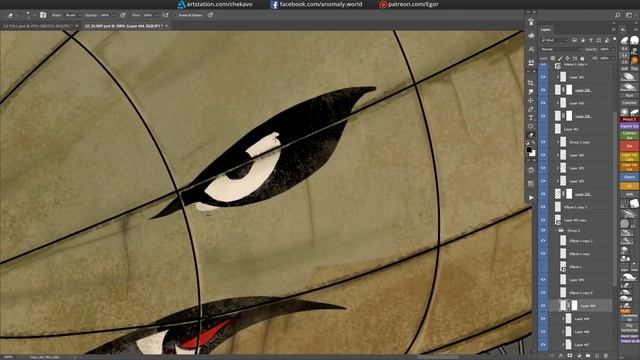 A.D. 2.222 - new character poster | Creation process in Photoshop. Part 6 смотреть онлайн