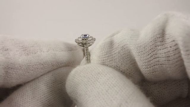 Кольцо Parure с центральным васильковым сапфиром на 0.25 карат смотреть онлайн