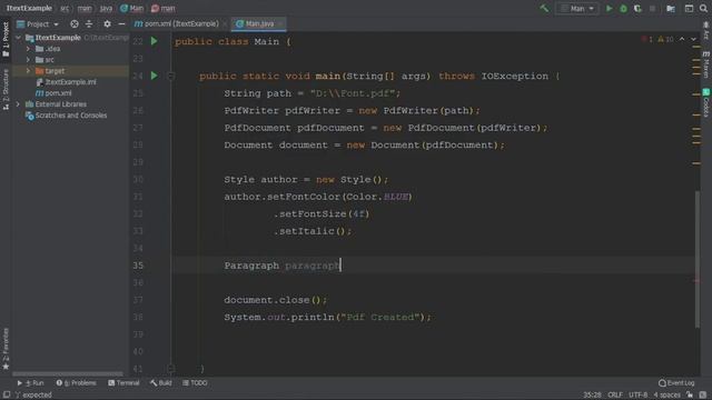 #11 Use of Style in PDF : iText Java смотреть онлайн