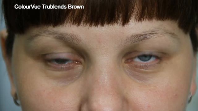 Как выглядят цветные линзы ColourVue Trublends на голубых глазах смотреть онлайн