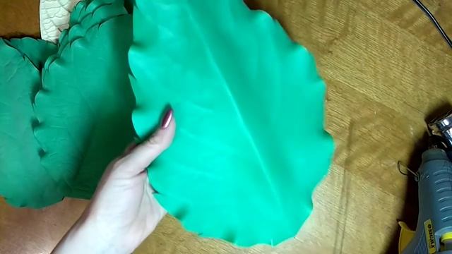 Листья роз из фоамирана смотреть онлайн