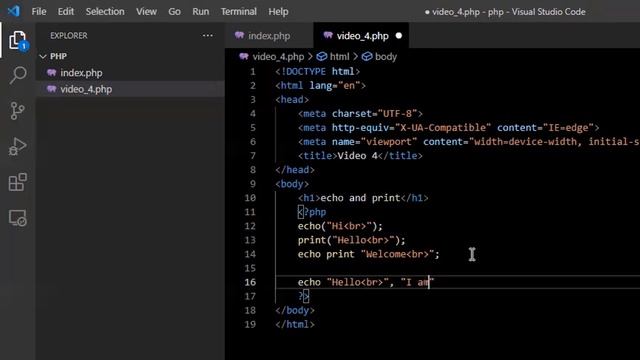 Mastering PHP - Lesson 4 - PHP Syntax and Variable смотреть онлайн
